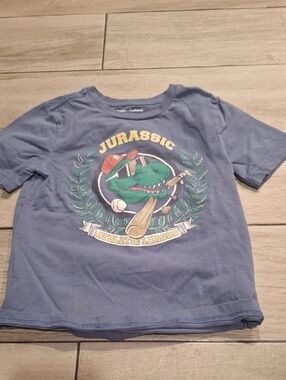 🦔Tommy Bahama Blue Kids Jurassic Baseball Graphic Tee